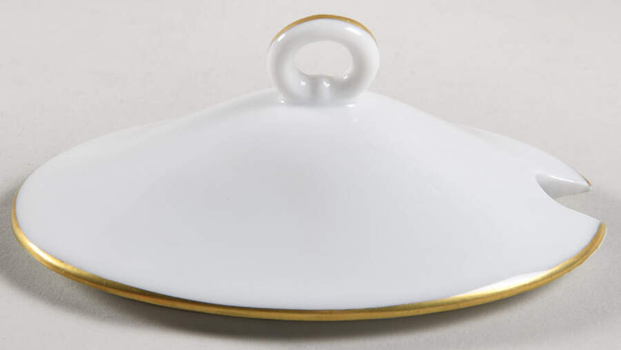 Capri (Smooth Edge) Lid for Oval Mustard W/Att Underplt by Ginori 1735-1