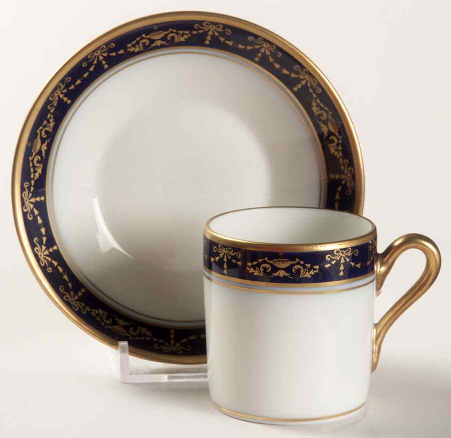 Castello Flat Demitasse Cup & Saucer Set by Ginori 1735-1