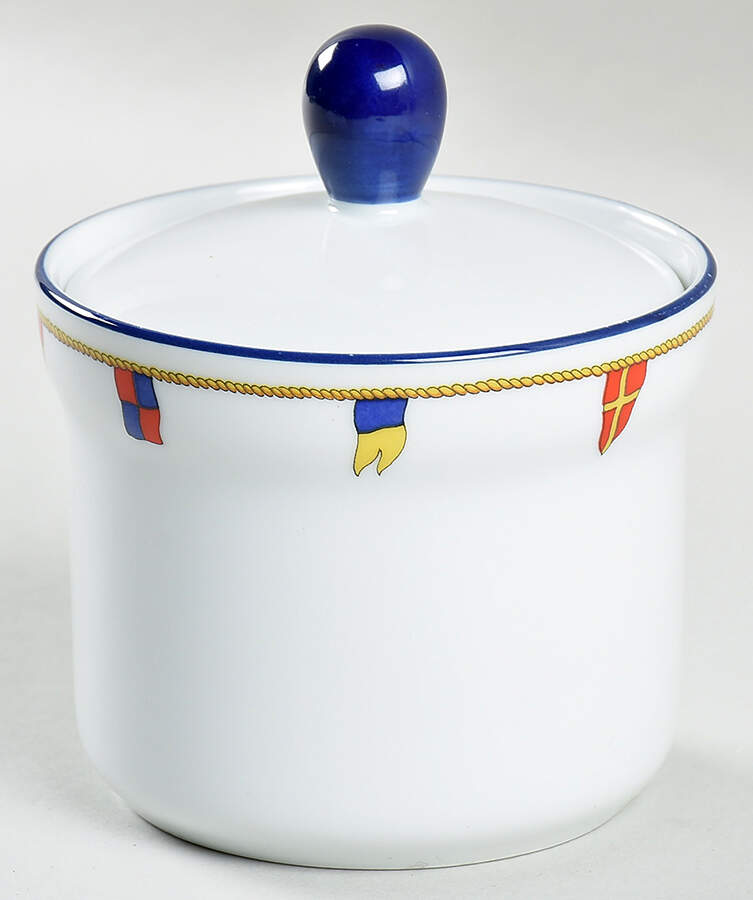 Clipper Sugar Bowl & Lid by Ginori 1735-1