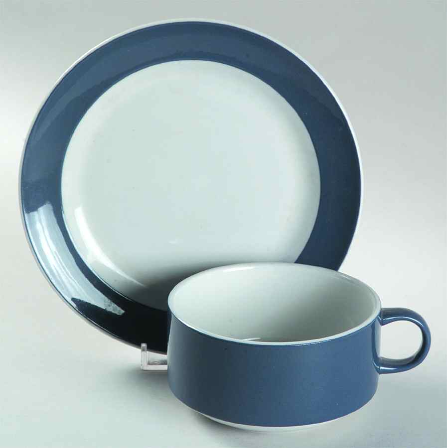 Colonna Flat Cup & Saucer Set by Ginori 1735-1