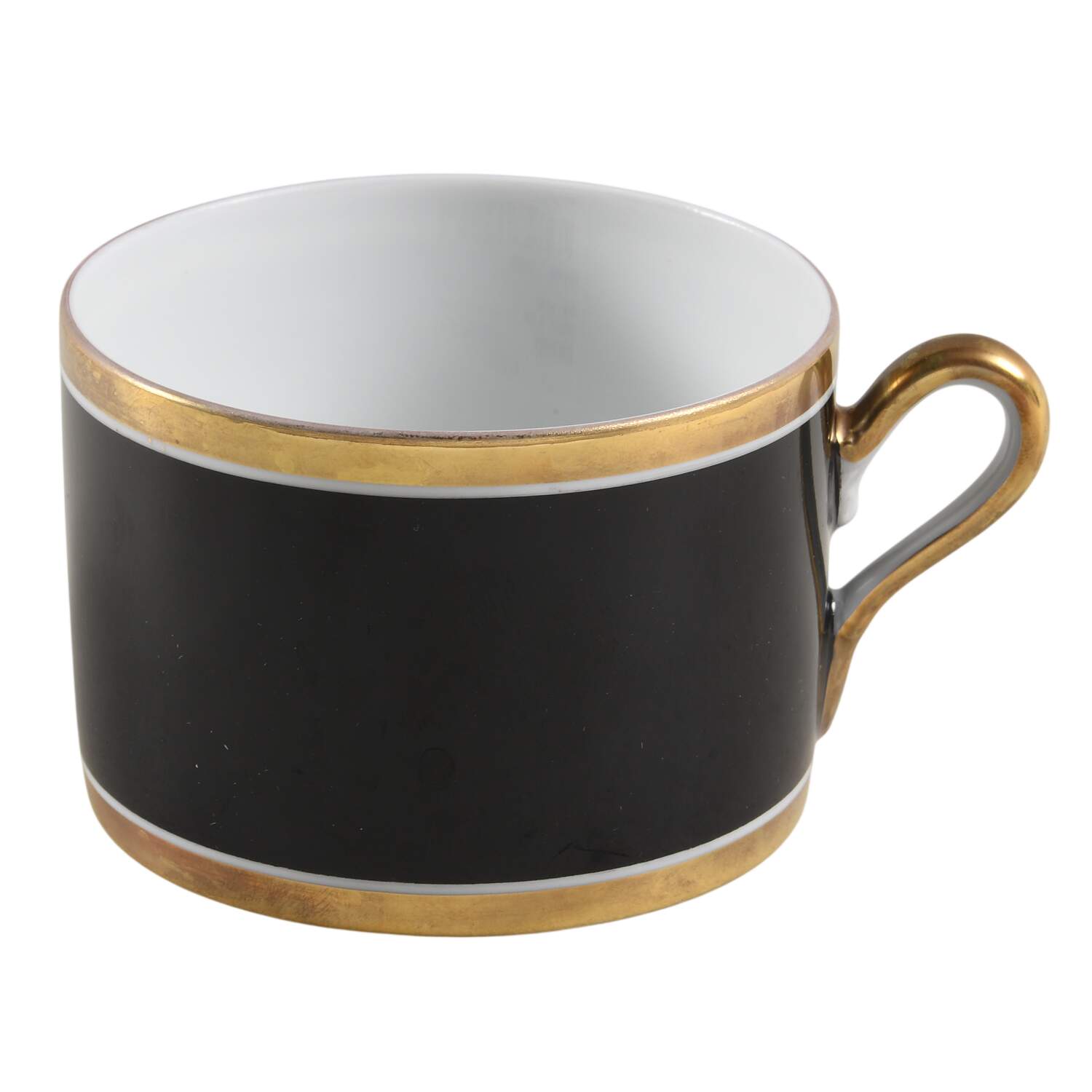 Contessa Black Flat Cup by Ginori 1735-1