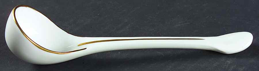 Contessa Black Gravy Ladle Solid Piece by Ginori 1735-1