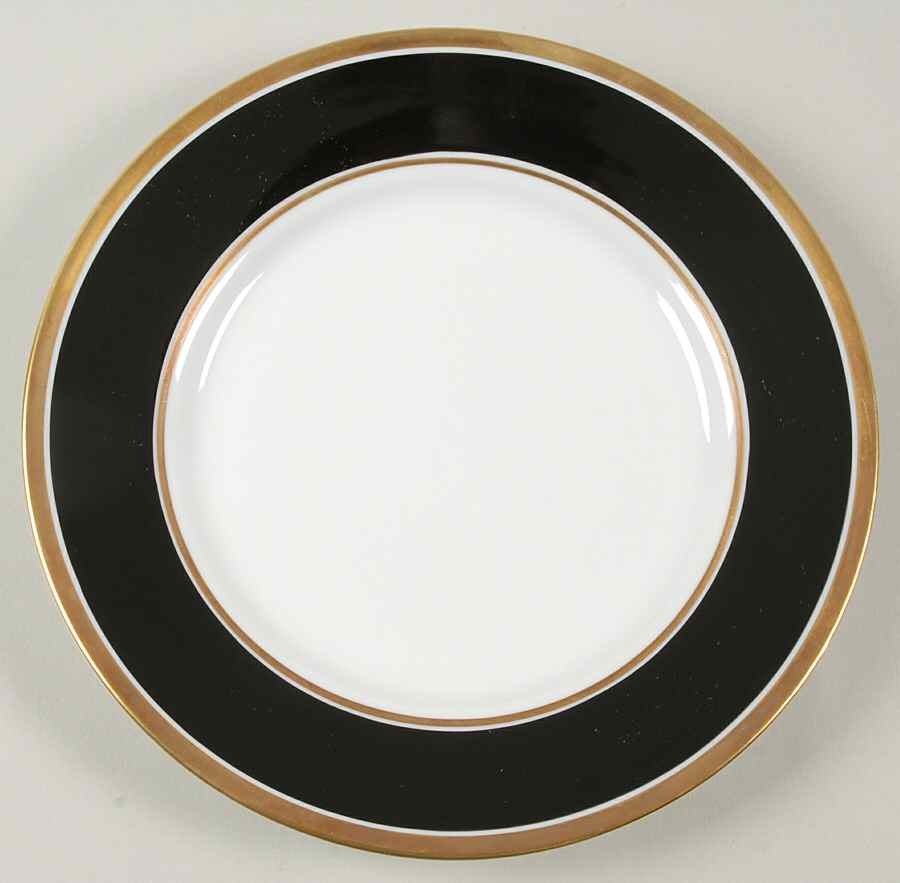 Contessa Black Salad Plate by Ginori 1735-1