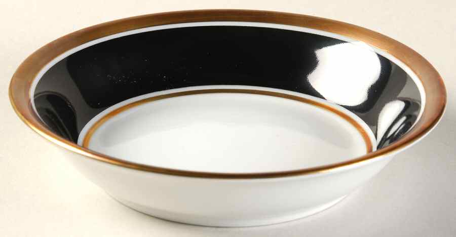 Contessa Black Fruit/Dessert (Sauce) Bowl by Ginori 1735-1