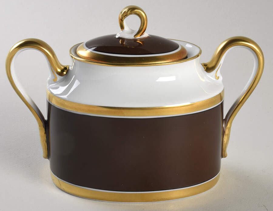Contessa Brown Sugar Bowl & Lid by Ginori 1735-1