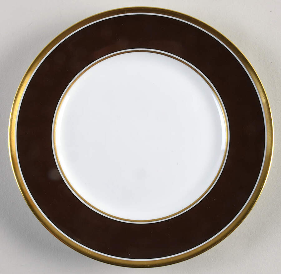 Contessa Brown Luncheon Plate by Ginori 1735-1