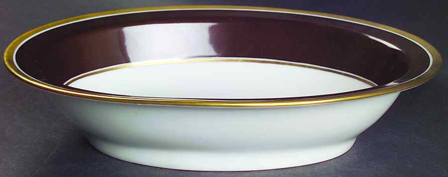Contessa Brown 9" Oval Vegetable Bowl by Ginori 1735-1