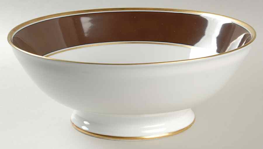 Contessa Brown 10" Large Salad Serving Bowl by Ginori 1735-1
