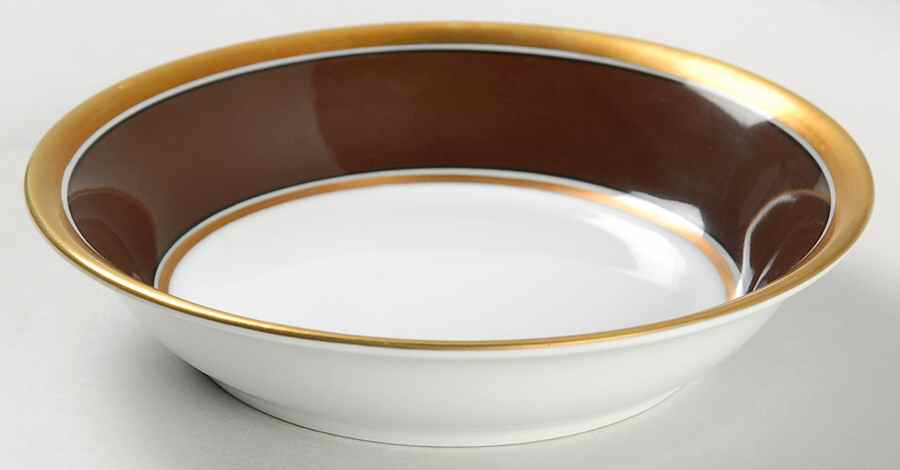Contessa Brown Fruit/Dessert (Sauce) Bowl by Ginori 1735-1