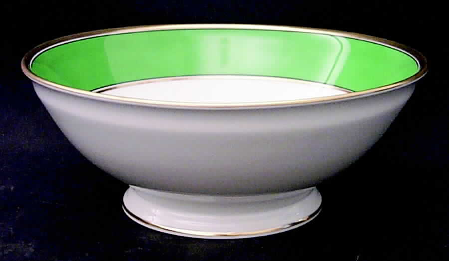 Contessa Green 10" Large Salad Serving Bowl by Ginori 1735-1
