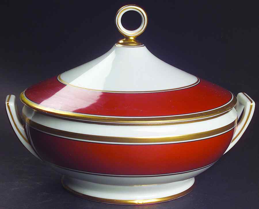 Contessa Rust Red Round Covered Vegetable by Ginori 1735-1