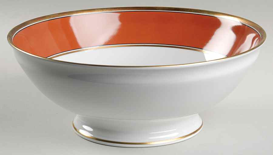 Contessa Rust Red 10" Large Salad Serving Bowl by Ginori 1735-1