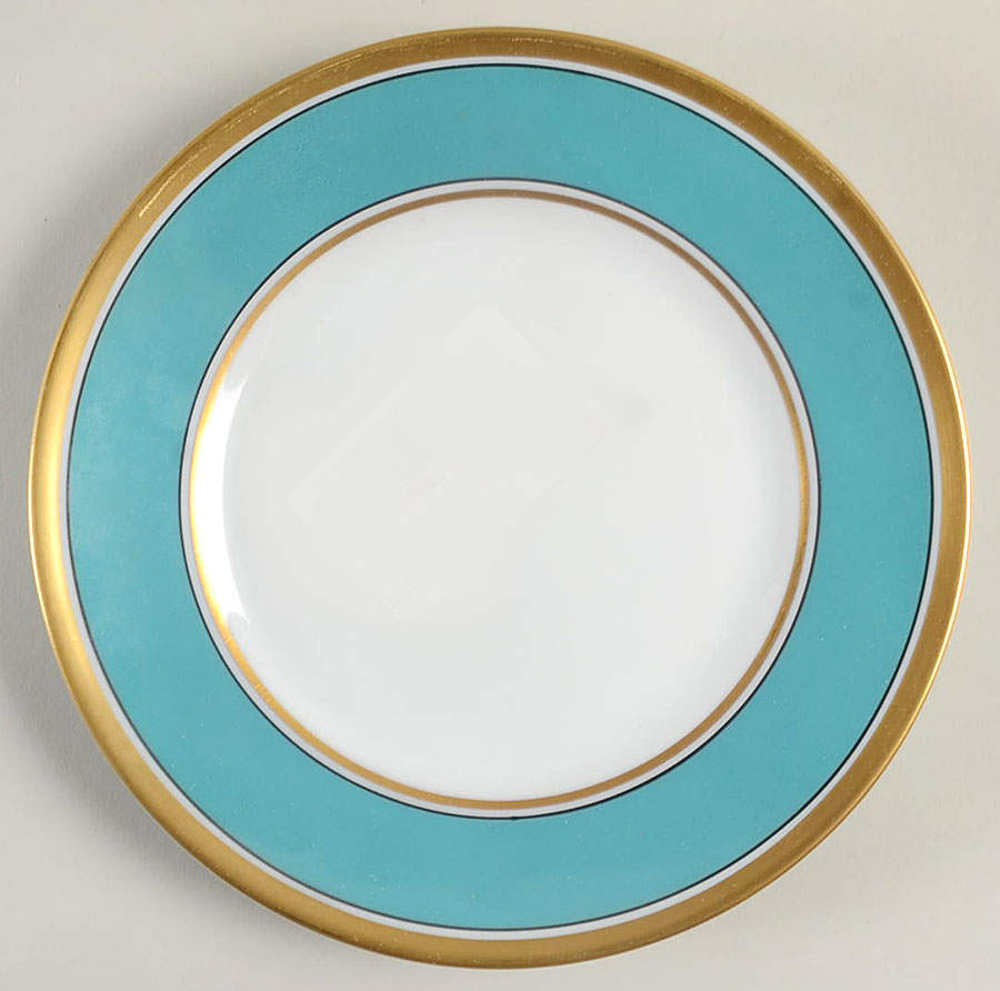 Contessa Turquoise Bread & Butter Plate by Ginori 1735-1