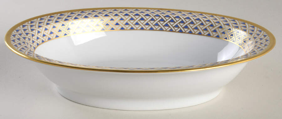 Diamante Diamanti 9" Oval Vegetable Bowl by Ginori 1735-1