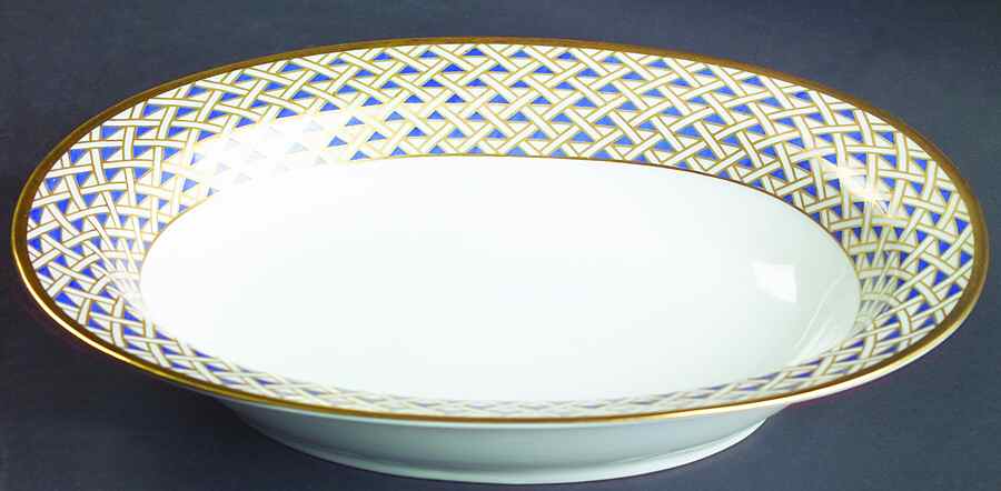Diamante Diamanti 10" Oval Vegetable Bowl by Ginori 1735-1
