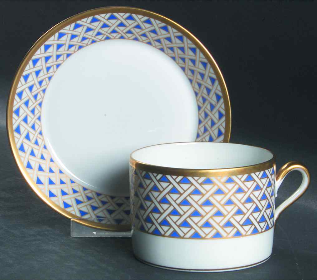 Diamante Diamanti Flat Cup & Saucer Set by Ginori 1735-1