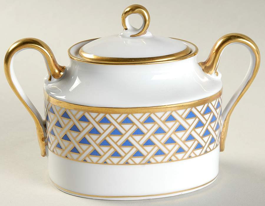 Diamante Diamanti Sugar Bowl & Lid by Ginori 1735-1