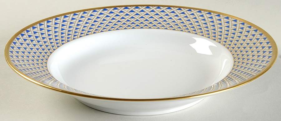 Diamante Diamanti Large Rim Soup Bowl by Ginori 1735-1