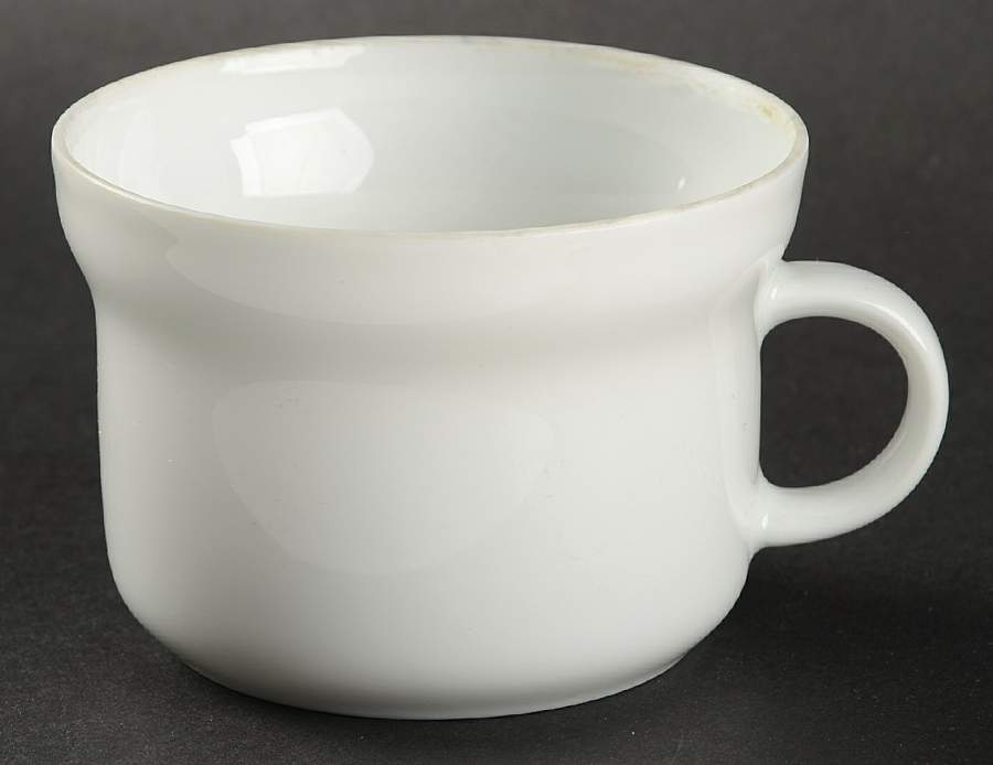 Eco White Flat Cup by Ginori 1735-1