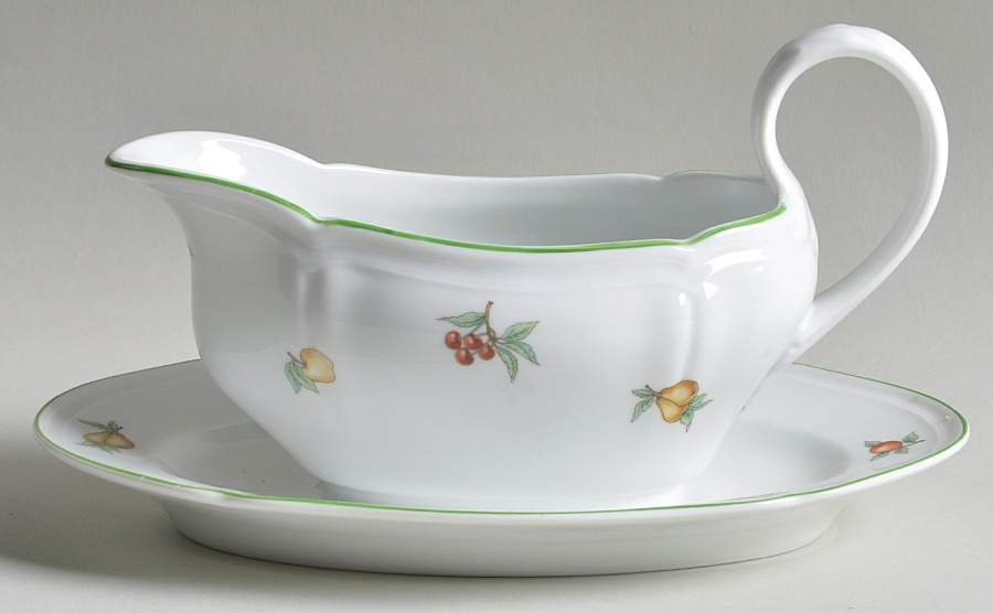 Eden Gravy Boat with Attached Underplate by Ginori 1735-1