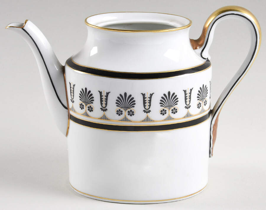 Ercolano Black Small Coffee Pot No Lid by Ginori 1735-1