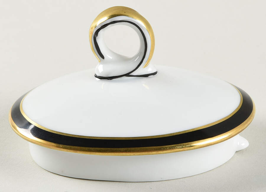Ercolano Black Lid for Teapot by Ginori 1735-1