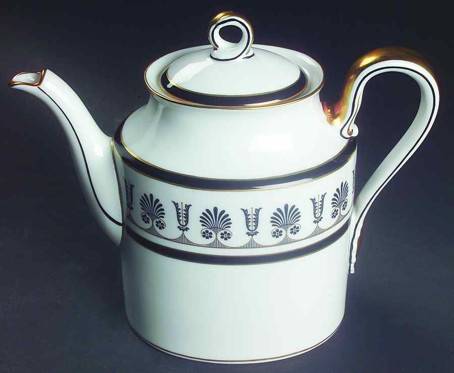 Ercolano Black Small Coffee Pot & Lid by Ginori 1735-1