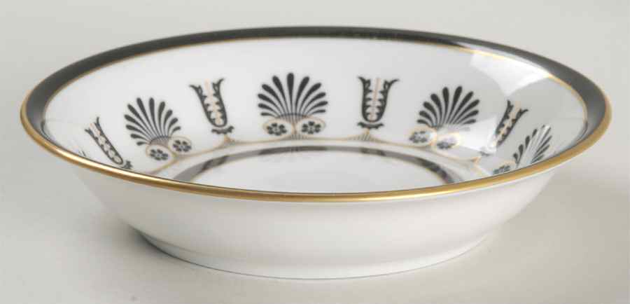 Ercolano Black Fruit/Dessert (Sauce) Bowl by Ginori 1735-1