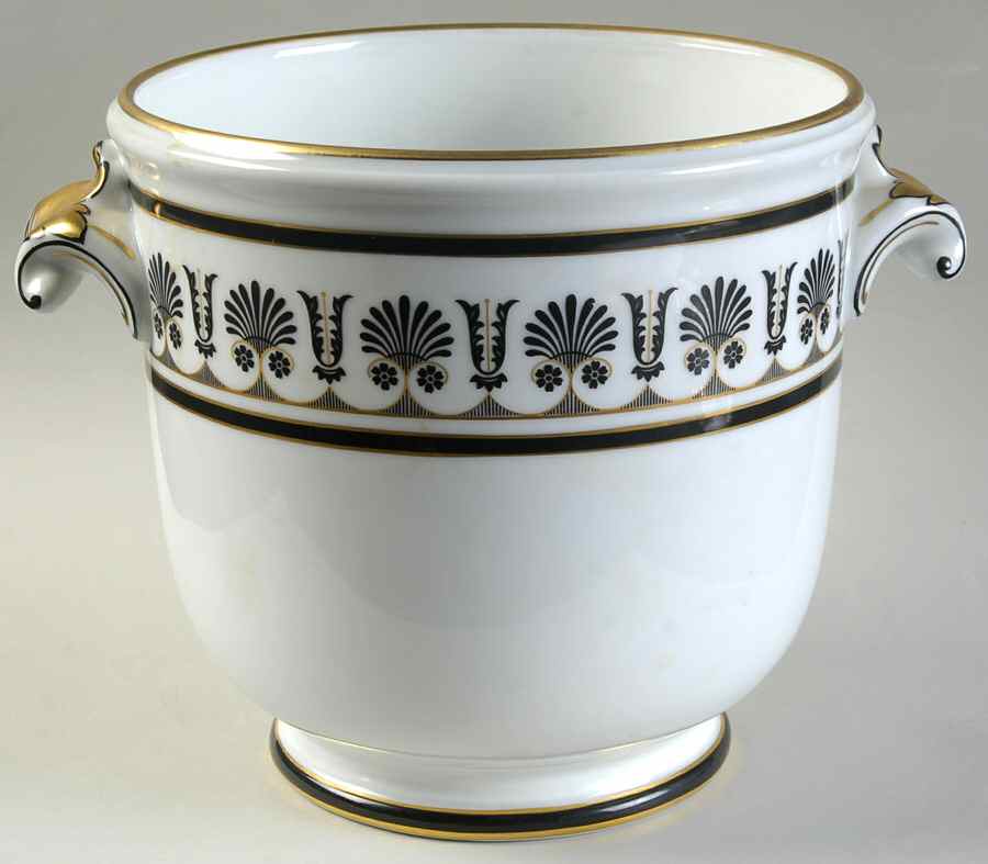 Ercolano Black 7" Cachepot by Ginori 1735-1