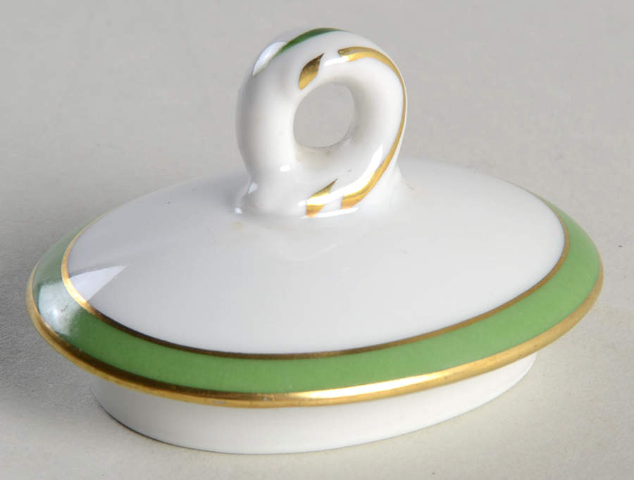 Ercolano Green Lid for Mini Sugar Bowl by Ginori 1735-1