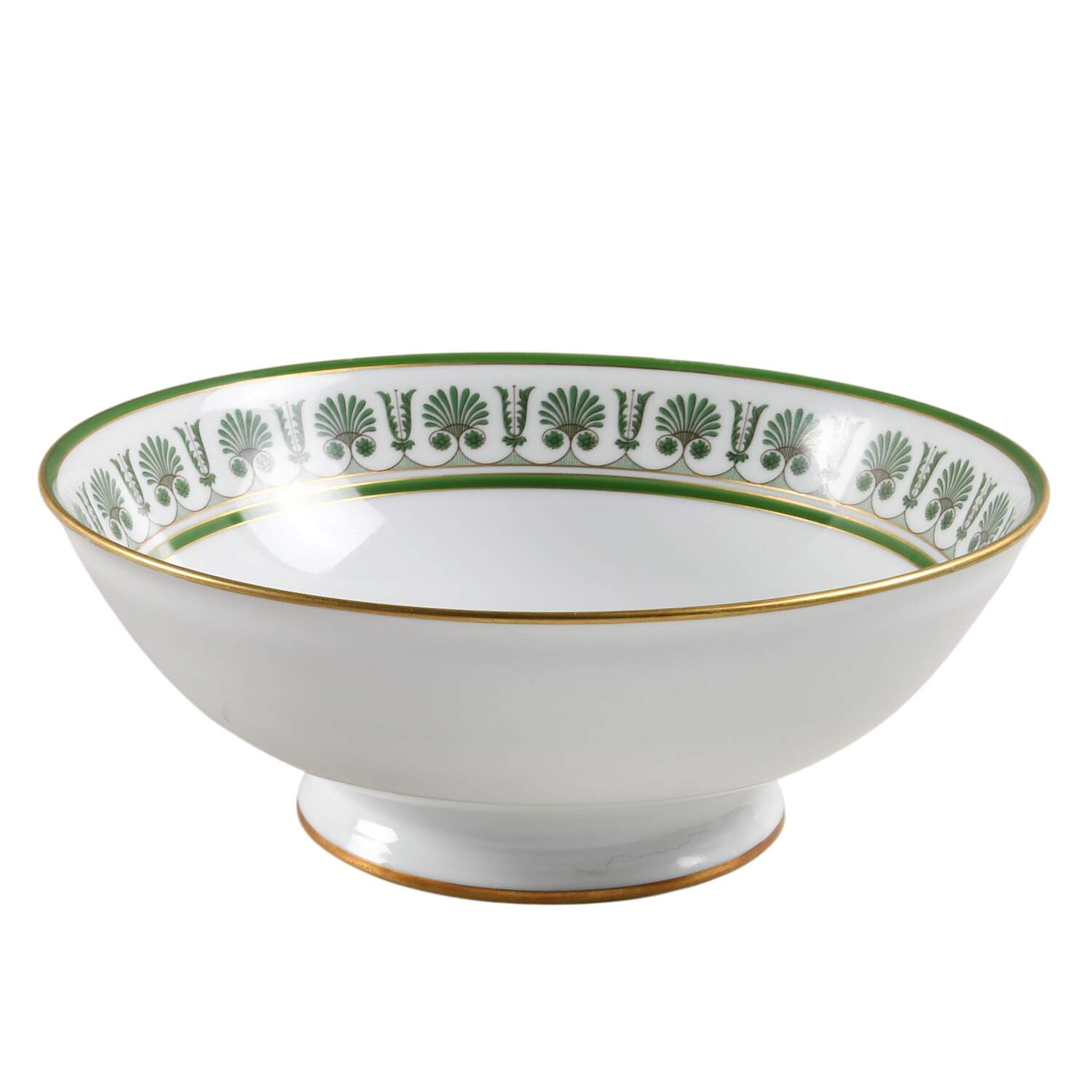 Ercolano Green 10" Large Salad Serving Bowl by Ginori 1735-1