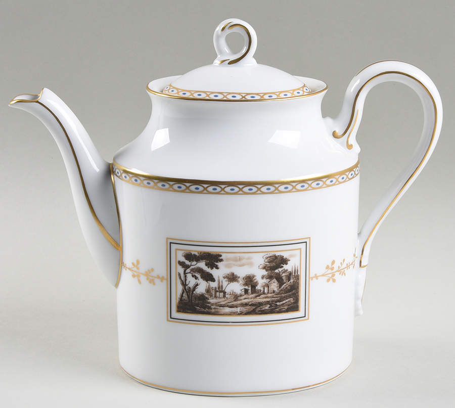 Fiesole (Italian Scene) Small Coffee Pot & Lid by Ginori 1735-1