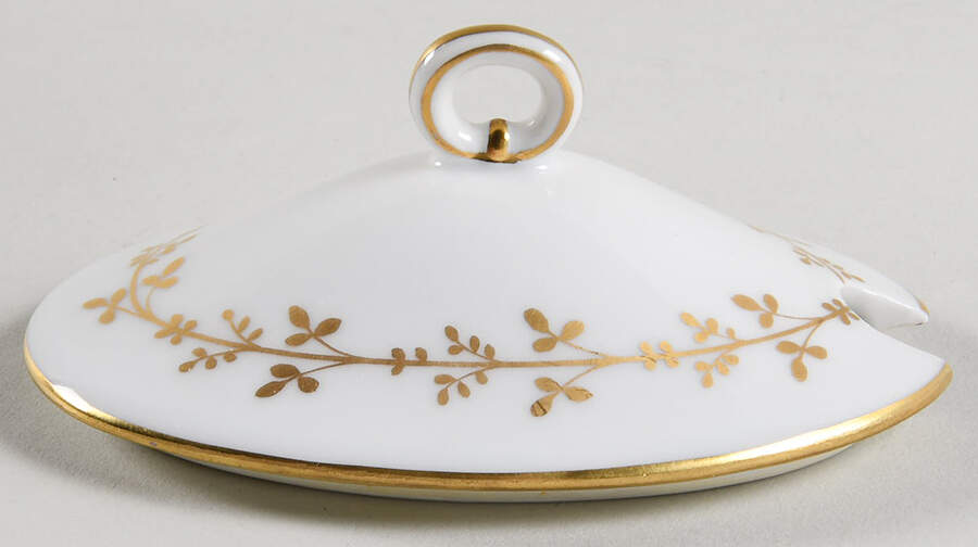 Fiesole (Italian Scene) Lid for Oval Mustard W/Att Underplt by Ginori 1735-1