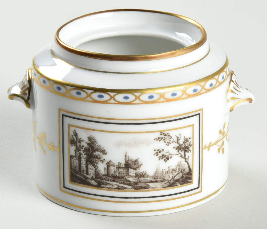 Fiesole (Italian Scene) Mini Sugar Bowl No Lid by Ginori 1735-1
