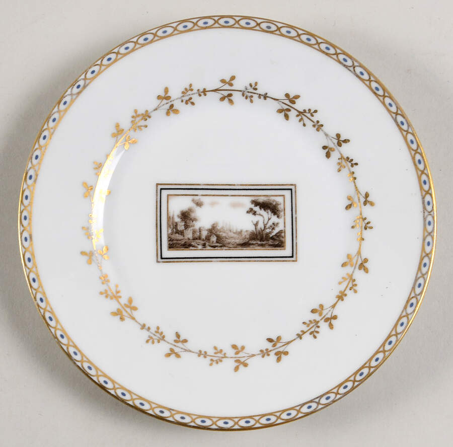 Fiesole (Italian Scene) Bread & Butter Plate by Ginori 1735-1