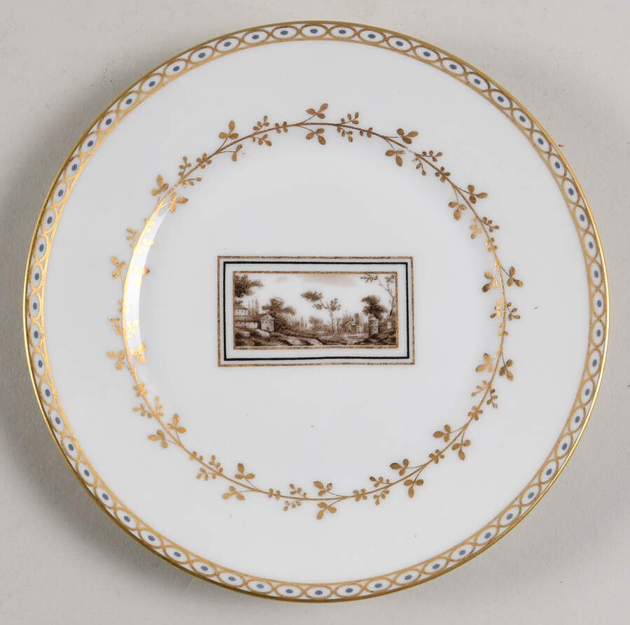 Fiesole (Italian Scene) Bread & Butter Plate by Ginori 1735-1