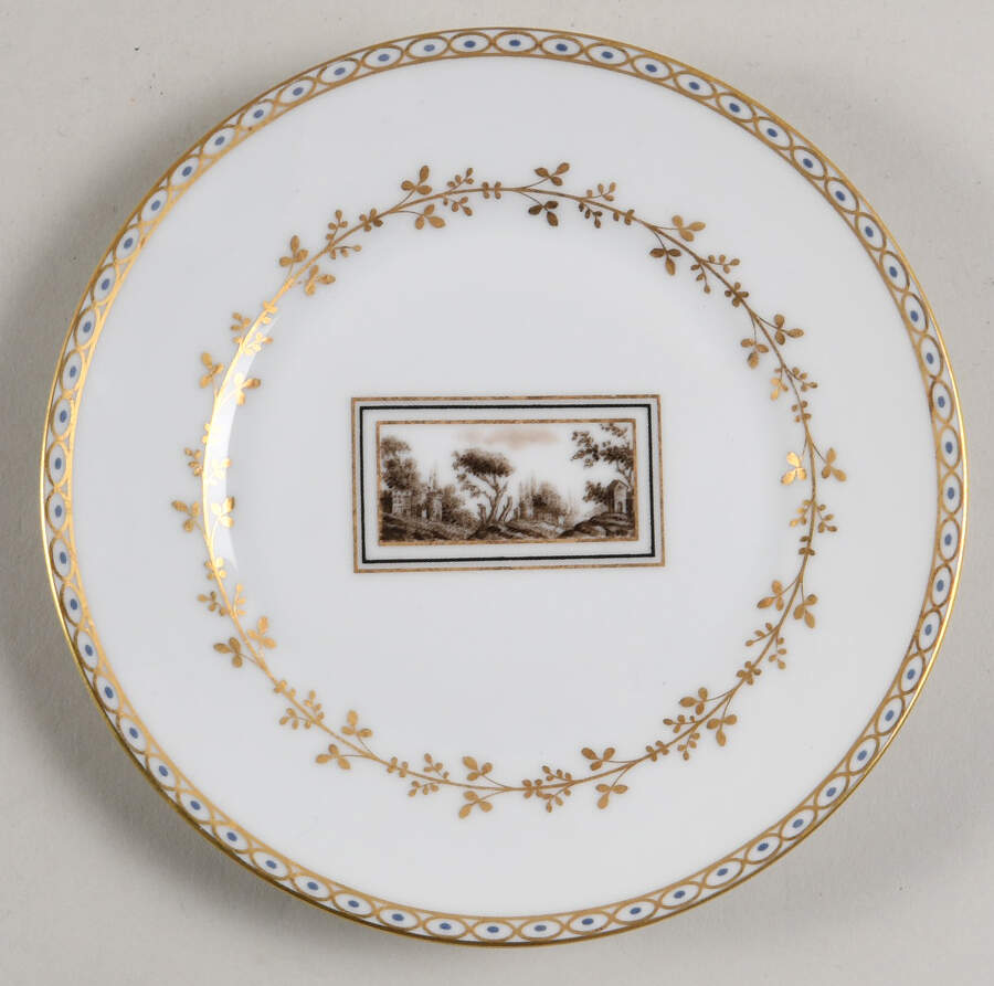 Fiesole (Italian Scene) Bread & Butter Plate by Ginori 1735-1