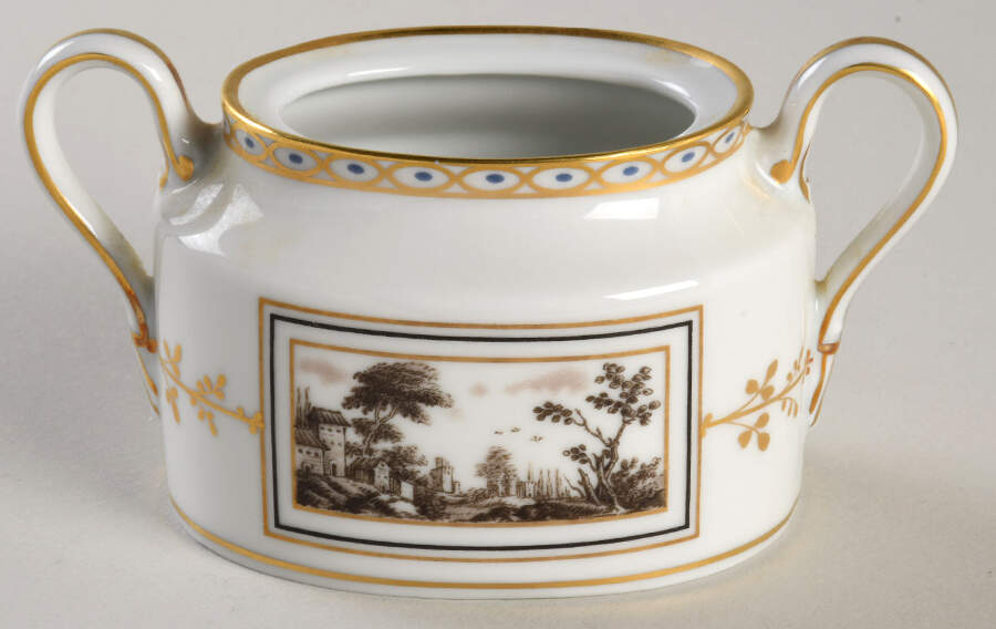 Fiesole (Italian Scene) Mini Sugar Bowl No Lid by Ginori 1735-1