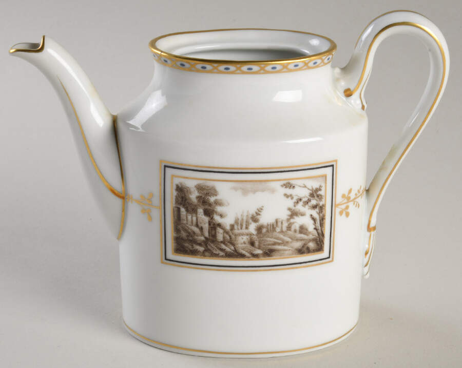 Fiesole (Italian Scene) Small Coffee Pot No Lid by Ginori 1735-1