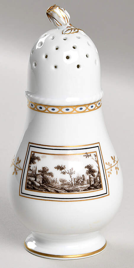 Fiesole (Italian Scene) Sugar Shaker by Ginori 1735-1