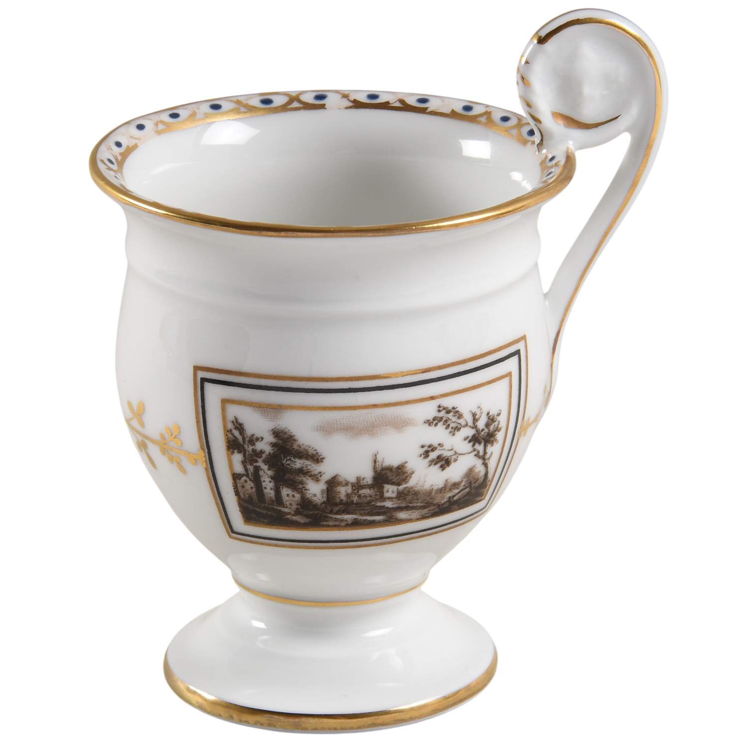 Fiesole (Italian Scene) Footed Cup by Ginori 1735-1