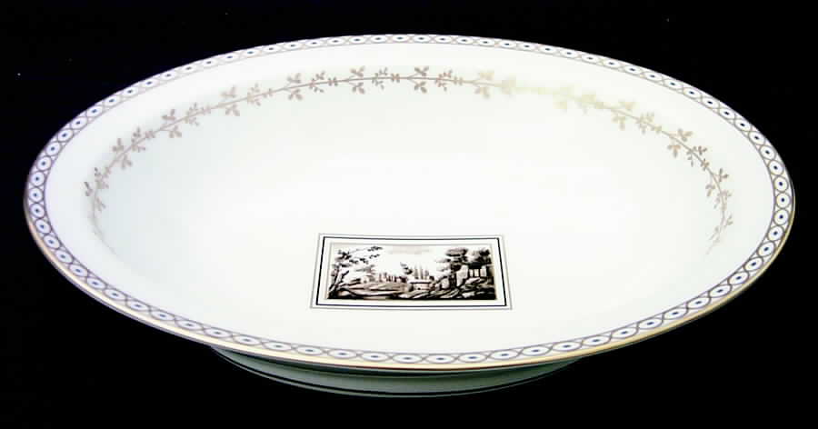Fiesole (Italian Scene) 9" Oval Vegetable Bowl by Ginori 1735-1
