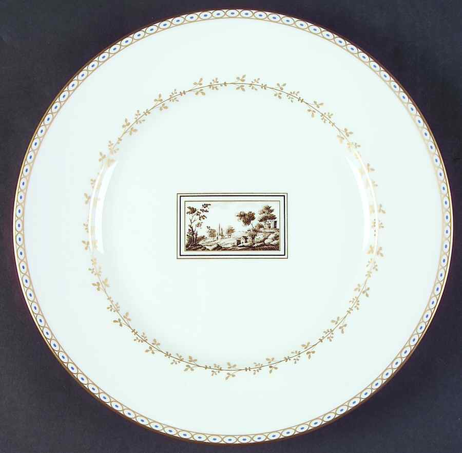 Fiesole (Italian Scene) Large Dinner Plate by Ginori 1735-1