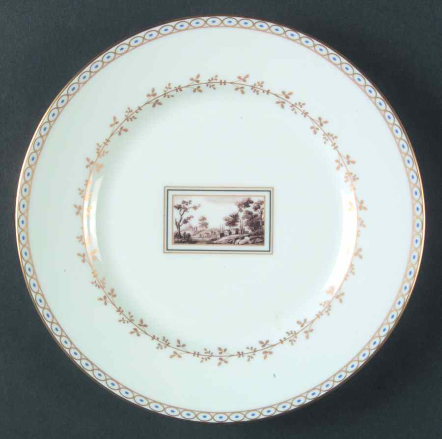 Fiesole (Italian Scene) Luncheon Plate by Ginori 1735-1
