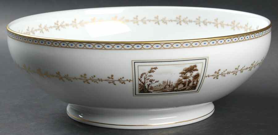 Fiesole (Italian Scene) 10" Large Salad Serving Bowl by Ginori 1735-1
