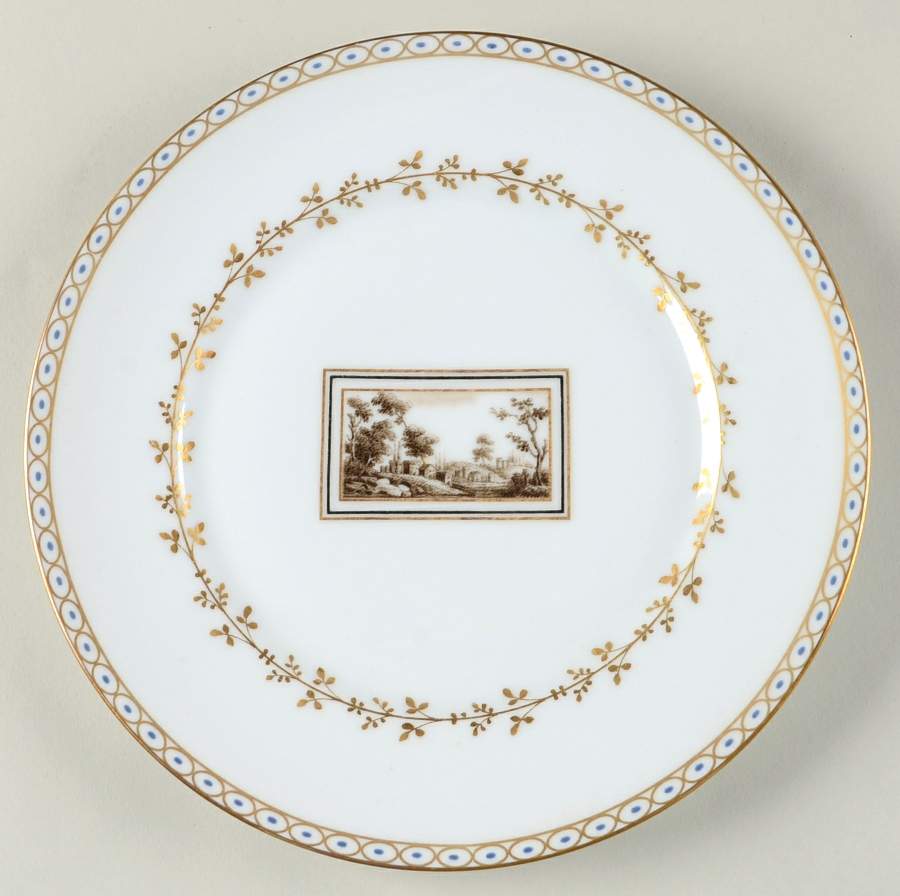 Fiesole (Italian Scene) Salad Plate by Ginori 1735-1