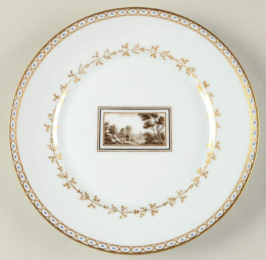 Fiesole (Italian Scene) Salad Plate by Ginori 1735-1