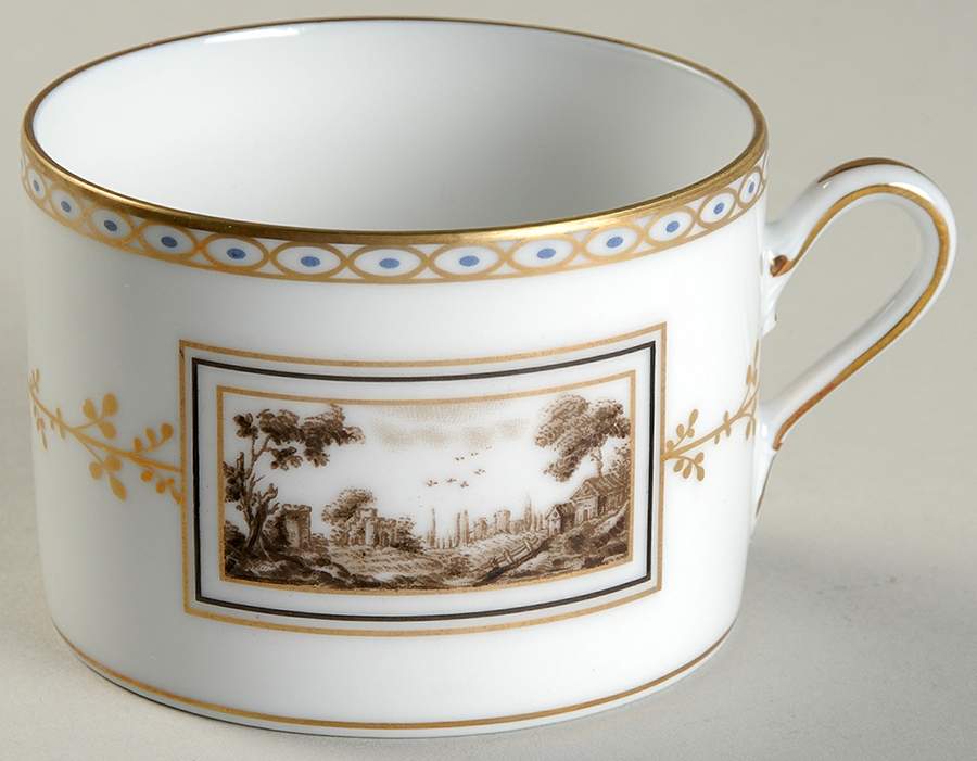 Fiesole (Italian Scene) Flat Cup by Ginori 1735-1