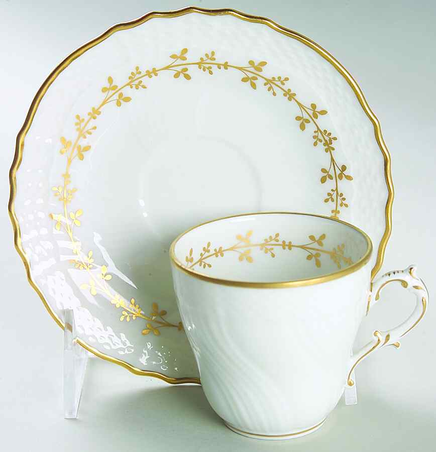 Firenze Flat Demitasse Cup & Saucer Set by Ginori 1735-1