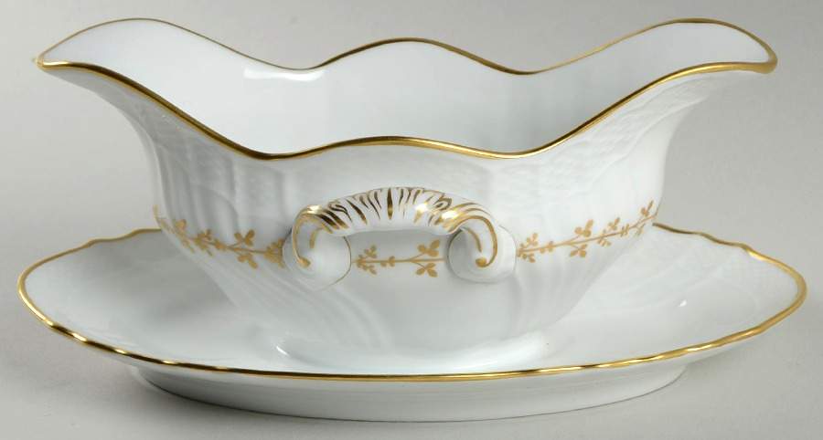 Firenze Gravy Boat with Attached Underplate by Ginori 1735-1